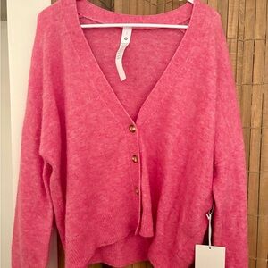 SOLD lululemon athletica Pink Cardigan Sweater